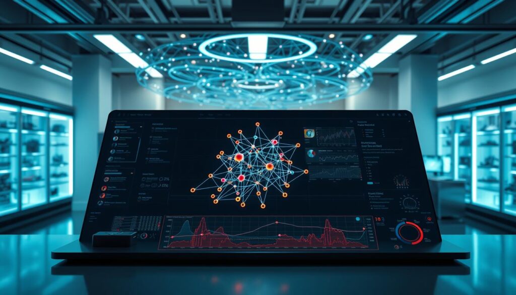 A highly detailed, photorealistic visualization of a deep learning model displayed on a sleek, futuristic AI viewer interface. The foreground shows a 3D neural network diagram pulsing with colorful node activity, surrounded by a clean, minimalist display with intuitive controls and data visualizations. The middle ground features a panoramic, holographic projection of complex data patterns and insights, bathed in a soft, ambient lighting. The background showcases a sophisticated, high-tech laboratory setting with state-of-the-art equipment and a serene, contemplative atmosphere. The overall scene conveys a sense of advanced, cutting-edge technology that empowers users to unlock new possibilities through AI-driven analysis and discovery.